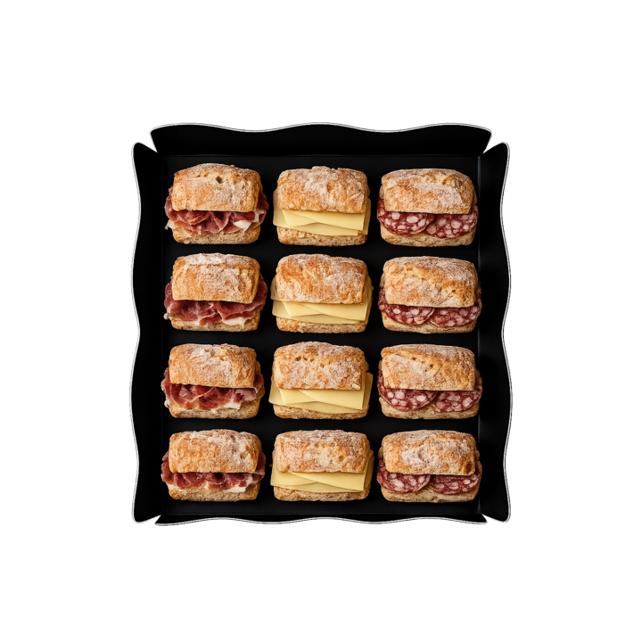 Caja de 12 Bocadillitos Variados para Catering | Can Tomàs